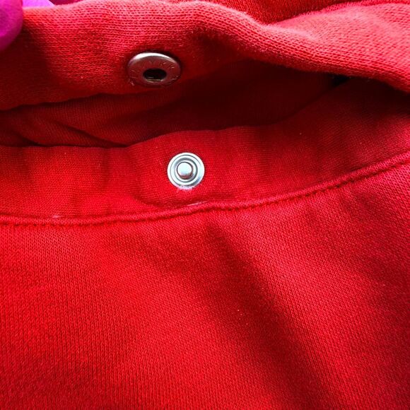 NIKE Red Fleece Swoosh Logo Sweatpants Joggers Athletic Pants Tapered Elastic An - Picture 6 of 6